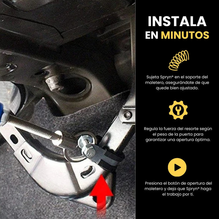 Spryn® Resortes con Elevación Ajustable para Maletero de Auto