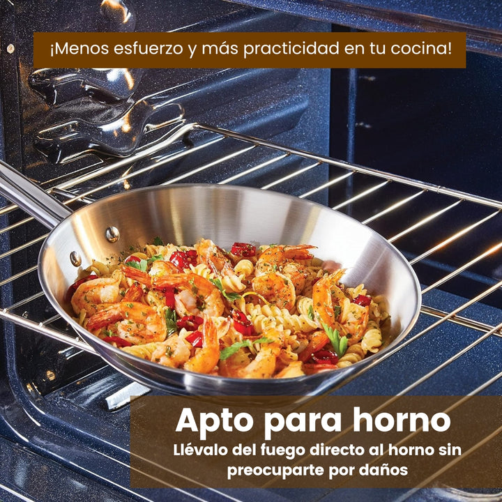 MasterPot® Set de Ollas Premium en Acero Inoxidable x12 Piezas