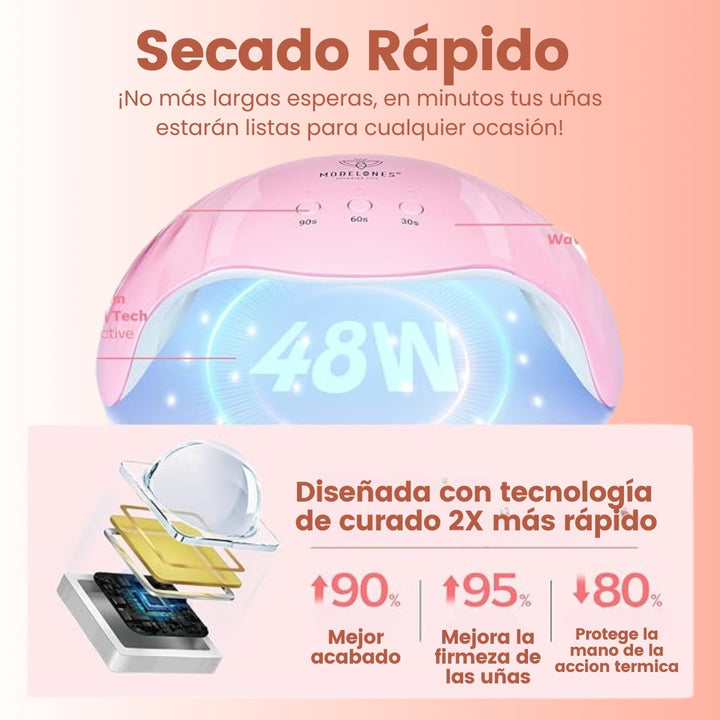 Unelle® Kit de Polygel con 3 Tonos + Lampara UV Gratis