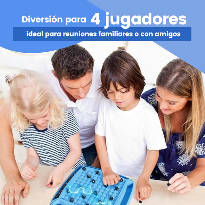 Quadrez® Kit de Ajedrez Magnético para 4 Personas + 40 Imanes Gratis