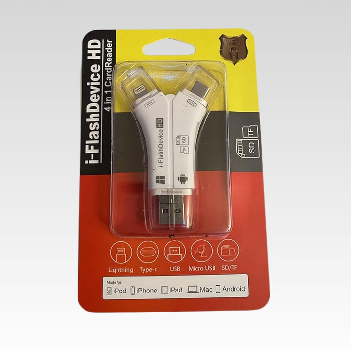 Xpace® Memoria Portátil para Teléfono 4 en 1