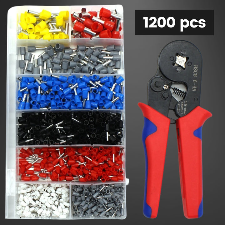 Hexon®  Kit de herramientas de crimpado + 1200 piezas gratis