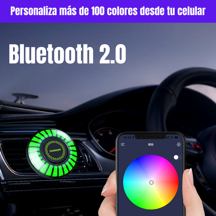 TuneGlow™ Ambientador Bluetooth RGB + Una Esencia Gratis