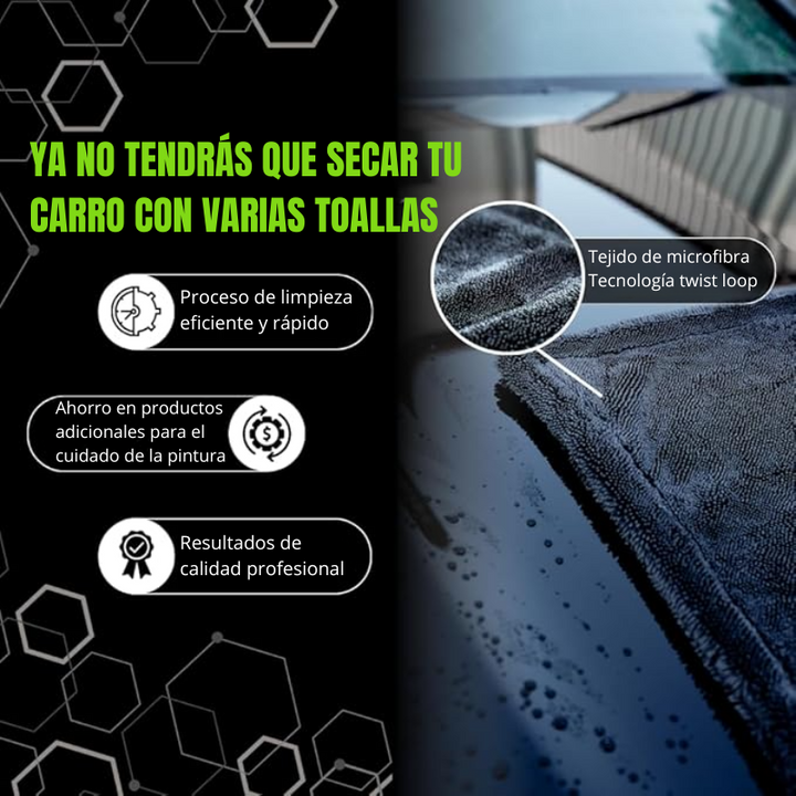 MicroDry® Toalla con Tecnología de Microfibra Anti rayones